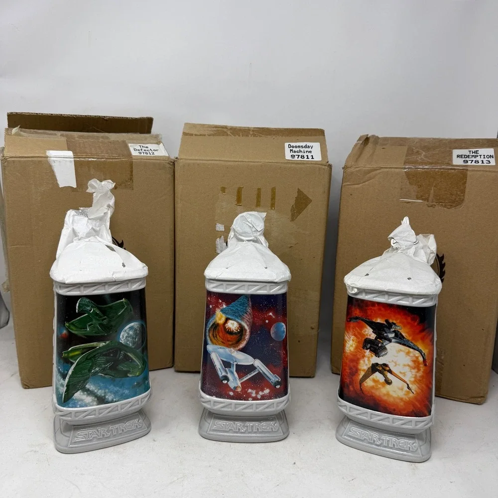 Star Trek Longton‎ Crown Stein Set Doomsday Machine Defector Redemption 1997